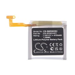 CAMERON SINO Li-Polymer akku (3.88V / 410mAh, Samsung EB-BR965ABY kompatibilis) FEKETE Samsung Galaxy Watch 6 Classic 47mm (SM-R960), Galaxy Watch 6 Classic eSIM 47mm (SM-R965)