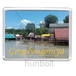 Gergelyiugornya Tisza-part hűtőmágnes (műanyag keretes)