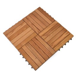 Rojaplast thermowood fa+műanyag padlóburkolat, 6 db/ csomag - barna