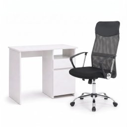 Family Pro íróasztal szett 100x50x74 cm Fit forgószékkel fehér-szürke