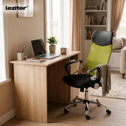 Family Pro íróasztal szett 100x50x74 cm Fit forgószékkel sonoma tölgy-zöld