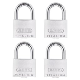 ABUS TITALIUM 727/40 Quad 4 db-os egyforma kulcsos lakat szett