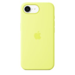 iPhone 16e szilikon tok - Neon sárga