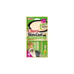 Inaba Cat Ciao Churu Skin&Coat - csirke-fésűkagyló 4 x 14 g