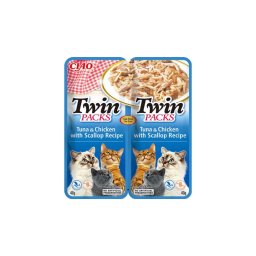 Inaba Cat Ciao Twin Packs - tonhal-csirke-fésűkagyló 2 x 40 g