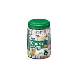 Inaba Cat Vet Churu Nourish jutalomfalatok macskák részére tonhallal, csirkével, krémes textúrával 50 x 14 g