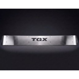 MAN inox napellenző TGX, TGX felirattal