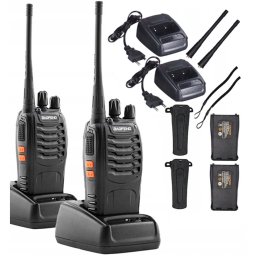 Boafeng Walkie Talkie 2db-os, 16 előreprogramozott PMR, 1500 mAh