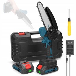 Onex Akkus mini láncfűrész, ágvágó, 2 db Li-ion akkuval, 24 V