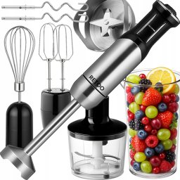 Rozsdamentes konyhai robotgép turmix, aprító és mixer, 1200 W