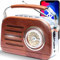Retro konyhai mobil rádió FM/AM//USB-s, akkumulátoros, és hálózati, E849