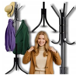 Praktikus mobil ruhafogas, 170 cm magas, fekete, RT