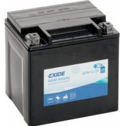 Exide 12V 30Ah 430A AGM12-31 motorkerékpár akkumulátor JOBB+