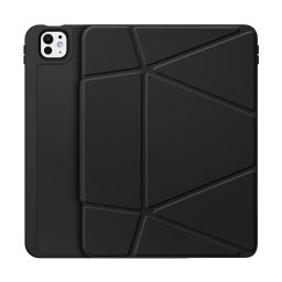 Dux Ducis Vers tok iPad Pro 11" (2024/2025) készülékhez, állvánnyal és Apple Pencil-tartóval (fekete)