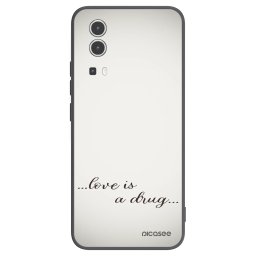 Fekete szilikon tok az alábbi mobiltelefonokra Vivo Y72 5G - Love is a drug