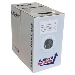 UTP kábel LEXI-Net Cat5E, kábel, PVC, fehér, 305m, dobozban