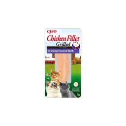 Inaba Cat Ciao Chicken Fillet Grilled - garnélarákos lében 25 g