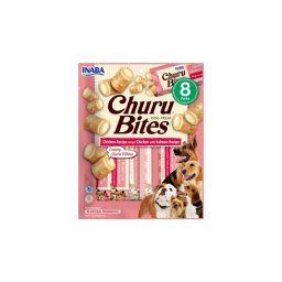 Inaba Dog Churu Bites - csirke lazaccal 8 x 12 g