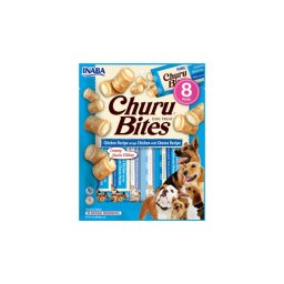 Inaba Dog Churu Bites - csirke sajttal 8 x 12 g