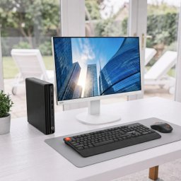 Komplett Asztali Szett HP EliteDesk 800 G6 i5-10500/16GB/256GB NVMe SSD/WIFI MiniPC+NEC FHD Monitor +Billentyűzet és Egér