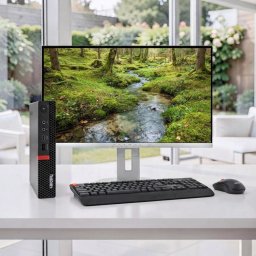 Komplett Asztali Szett Lenovo ThinkCentre M720Q i5-8500T/8GB/256NVME +Fujitsu FHD Monitor + Billentyűzet és Egér