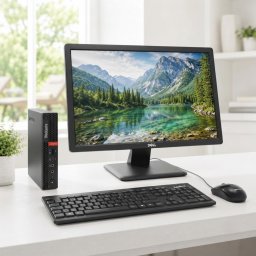 Komplett Asztali Szett Lenovo ThinkCentre M920Q i5-8500T/8GB/256SSD MiniPC + DELL FHD Monitor +Billentyűzet és Egér