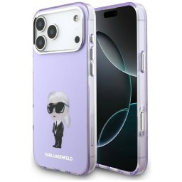 Karl Lagerfeld IML Aquarelle Karl & Choupette & Logo MagSafe tok iPhone 17 Pro Max lila 17 Pro Max-hoz
