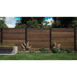 Keter FENCE KIT kerítéspanelek - 3-darabos dió (walnut) szett, teljes belátásvédelemmel és minimális karbantartással