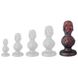 Skullis XL - prmium, piros-fekete anlis dug 18 x 8,5 cm