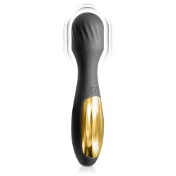 Black Empire Wand vibrtor 10 md, USB-tlts 17,5 cm fekete-arany