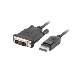LANBERG DisplayPort 1.2 - DVI-D csatlakozókábel (24 1), M/M, hossza 1,8 m, dual link, fekete