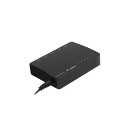 LANBERG SWITCH DSP2-1005-12V 5X 1GBPS UNMANAGED GIGABIT ETHERNET DESKTOP 12V