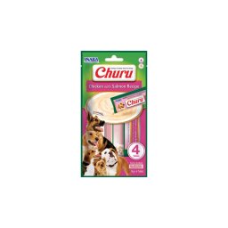 Inaba Dog Churu Püré - csirke-lazac 4 x 14 g