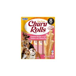 Inaba Dog Churu Rolls - csirke-lazac 8 x 12 g