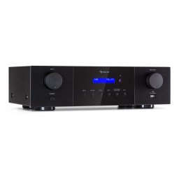 Auna AMP-4000 DAB, Hifi sztereó erősítő, DAB+ rádió, USB, távirányító, LED kijelző (AV2-DAB+AMP4000-BK)