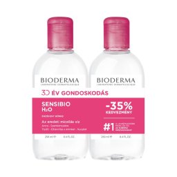 Bioderma Sensibio H2O arc- és sminklemosó micellás víz duo csomag 2x250ml