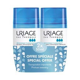 Uriage Déodorant Puissance3 golyós dezodor duo csomag 50ml+50ml