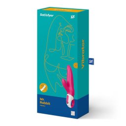 Satisfyer Vibes Mr Rabbit csikló- és G-pont-vibrátor - fekete, 22cm, 12 program