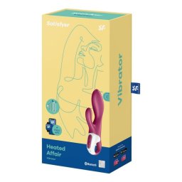 Vibrátor Melegítő, G-pont stimuláló, USB töltés, Vízálló fekete