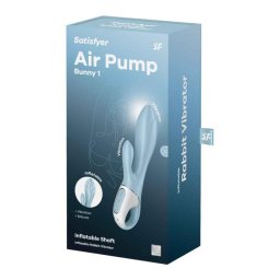 Satisfyer Vibrátor Potrójná stimuláció, pumpálható trzon 12 mód USB töltés fekete