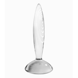 Satisfyer Anál dugó Hőálló, sima és bordázott 21 cm átlátszó
