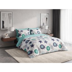 Flanel mikroszálas ágyneműhuzat MINT STARS színes Ágyneműhuzat mérete: 2 db 70 x 90 cm | 200 x 220 cm