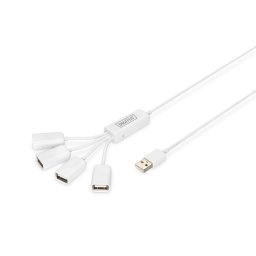 Digitus DA-70216, 480 Mbit/s, Fehér, 1,00 M, Kína, Microsoft Windows 7/Vista/XP, Mac OS 10.x, 170 mm