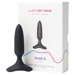 LOVENSE Hush 2 XS - akkus kis anál vibrátor (25 mm, fekete)