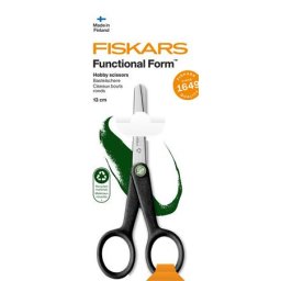 FISKARS Olló, hobby, 13 cm, FISKARS "Functional Form Renew", fekete