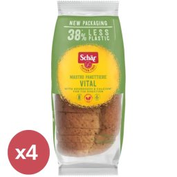 Schär Vital del Mastro Panettiere szeletelt többmagvas kenyér kínáló 4X350 g