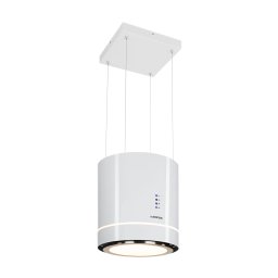 Klarstein Tron Ambience, sziget páraelszívó, Ø 40 cm, légkeringetés, 521 m³/ó, LED, fehér (CGCH2-TronAmbience-W)