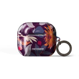 Obal pro Apple AirPods 3 - Purple Leaf