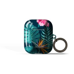 Obal pro Apple AirPods 1 - Pink Monstera