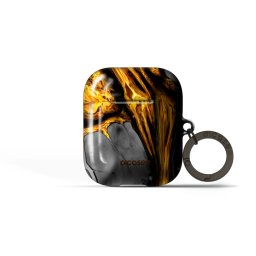 Obal pro Apple AirPods 1 - Black Gold
